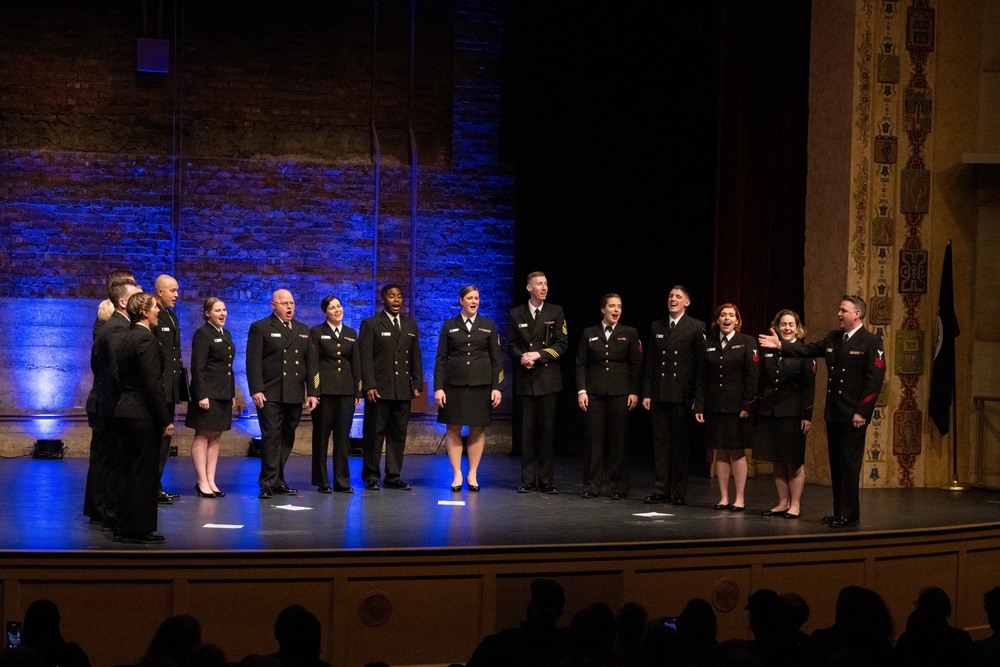 Navy Band Sea Chanters perform at historic Lincoln Theater