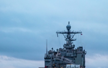 USS Gunston Hall conducts small boat operations in support of Steadfast Defender 24