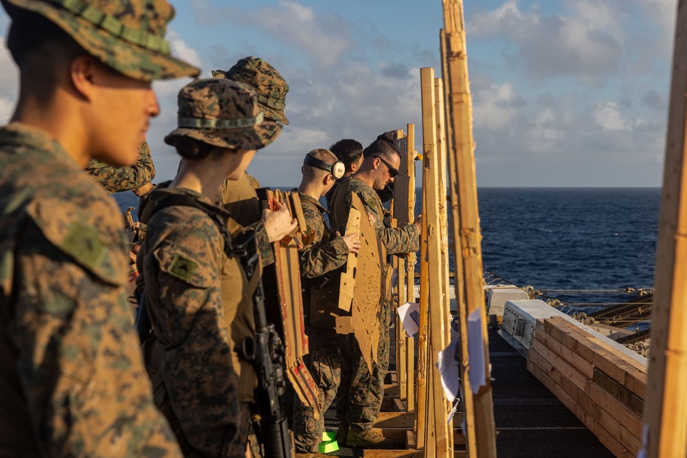 CLB-15 Maintains Rifle Readiness Aboard USS Somerset