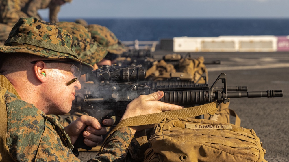 CLB-15 Maintains Rifle Readiness Aboard USS Somerset