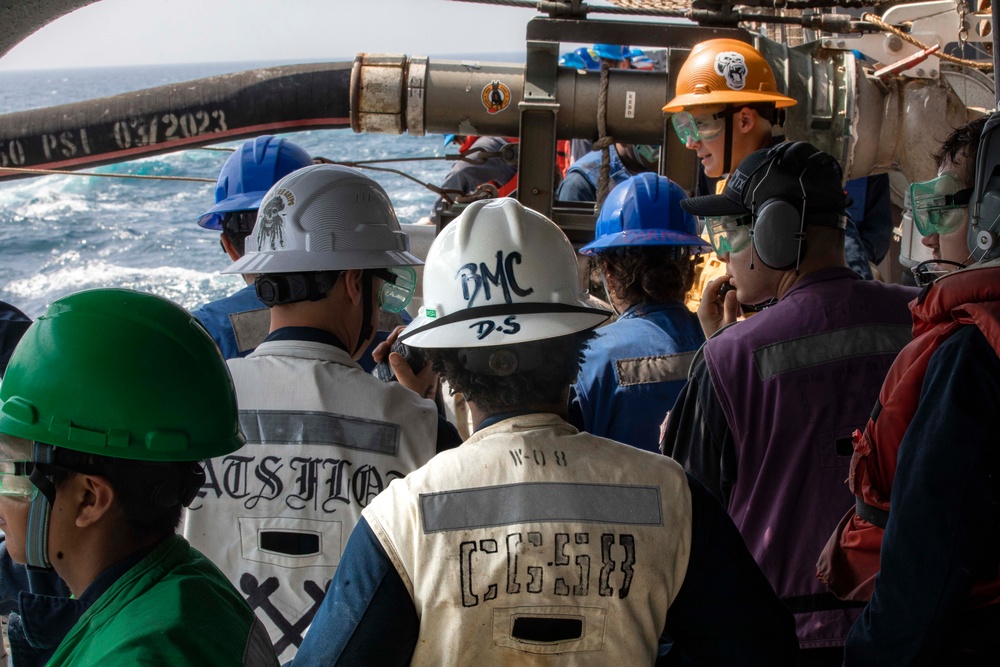 USS Philippine Sea Conducts Replenishment-At-Sea with USNS Supply