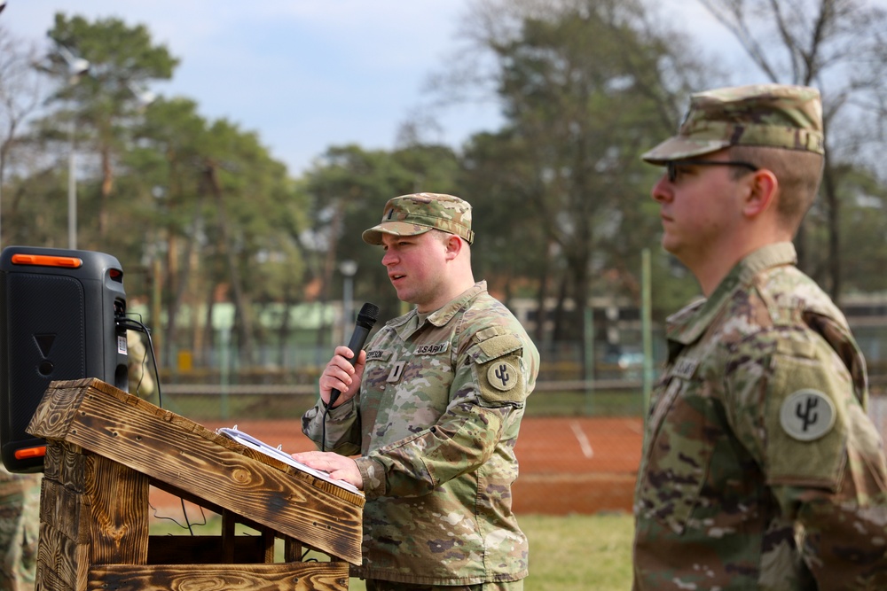 Sustainment Soldiers host company Transfer of Authority