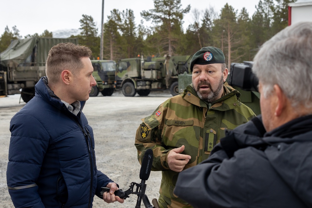 Exercise Nordic Response 24: NATO service members participate in a media day