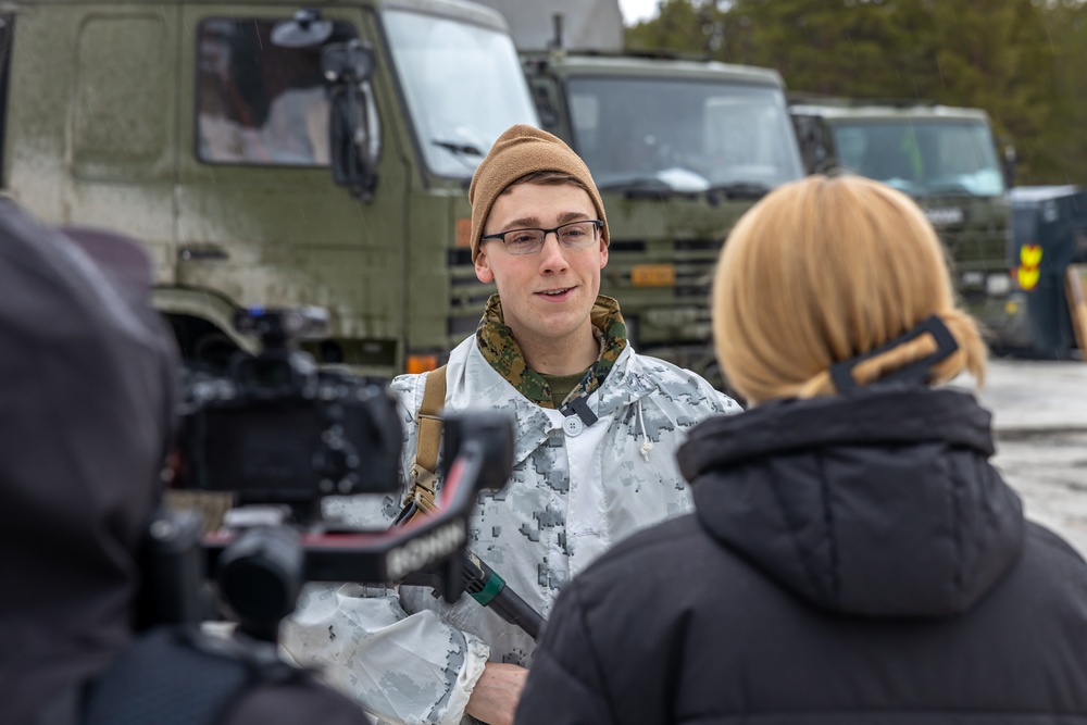 Exercise Nordic Response 24: NATO service members participate in a media day