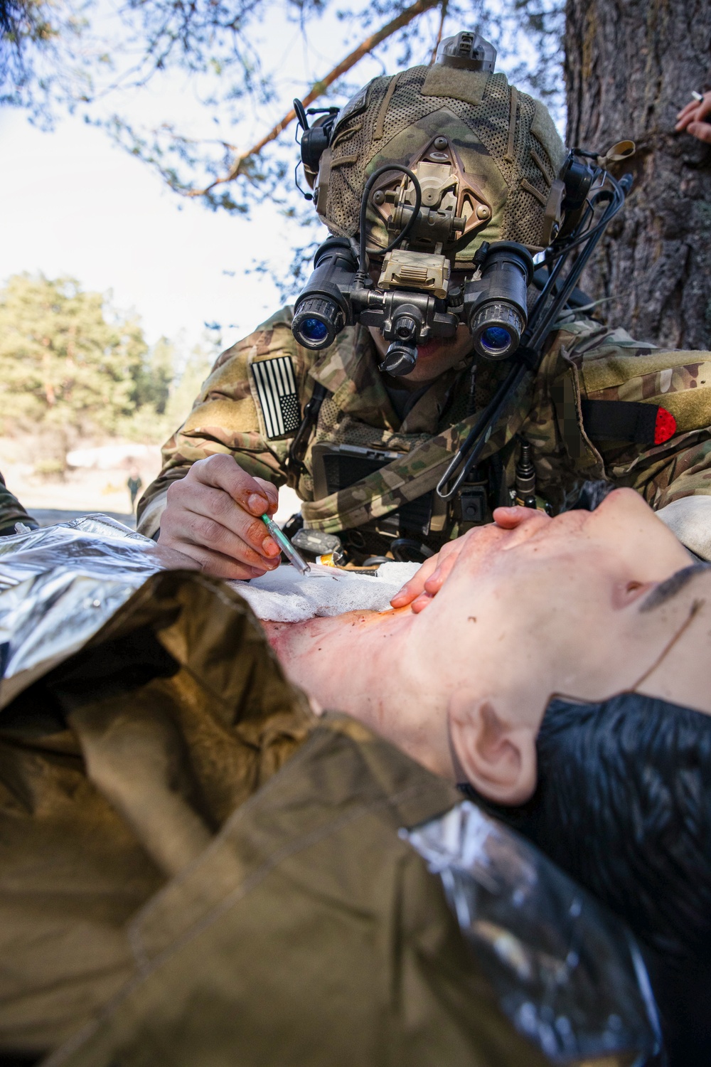 NATO Allies participate in a joint tactical combat and prolonged casualty care exercise during Trojan Footprint 24