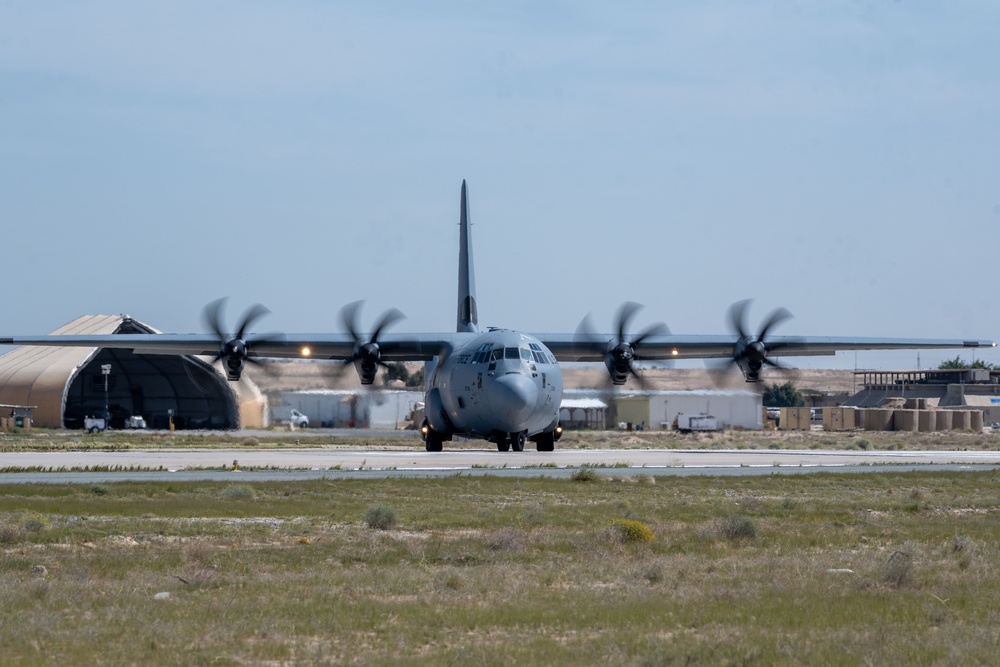 AFCENT C-130s conduct humanitarian airdrops into Gaza