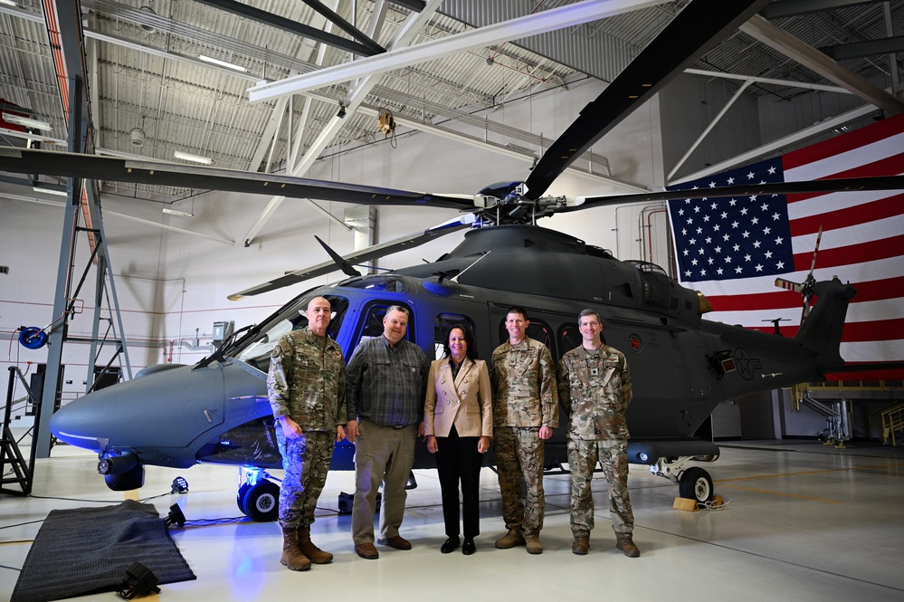 Malmstrom celebrates arrival of its first Grey Wolf helicopter