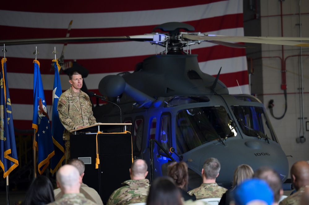 Malmstrom celebrates arrival of its first Grey Wolf helicopter