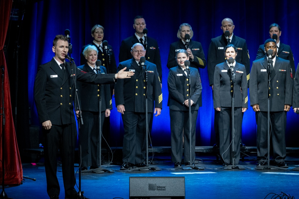 Navy Band Sea Chanters perform in McMinnville