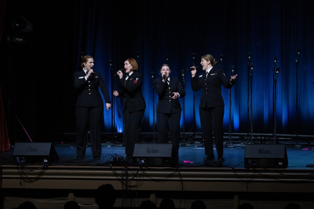 Navy Band Sea Chanters perform in McMinnville