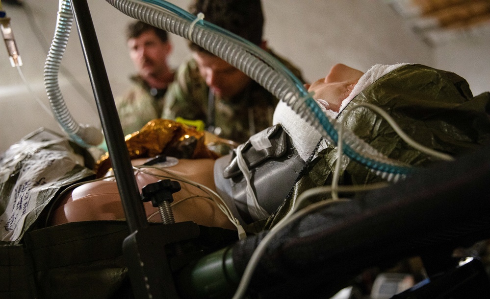 NATO Allies participate in a joint tactical combat and prolonged casualty care exercise during Trojan Footprint 24