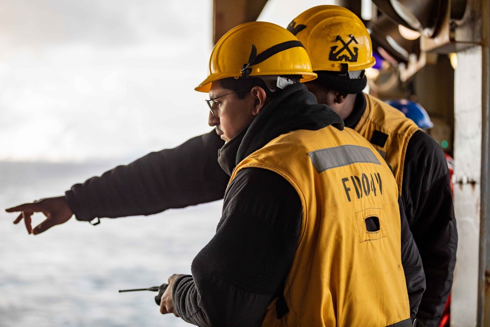 USS Gunston Hall conducts small boat operations in support of Steadfast Defender 24