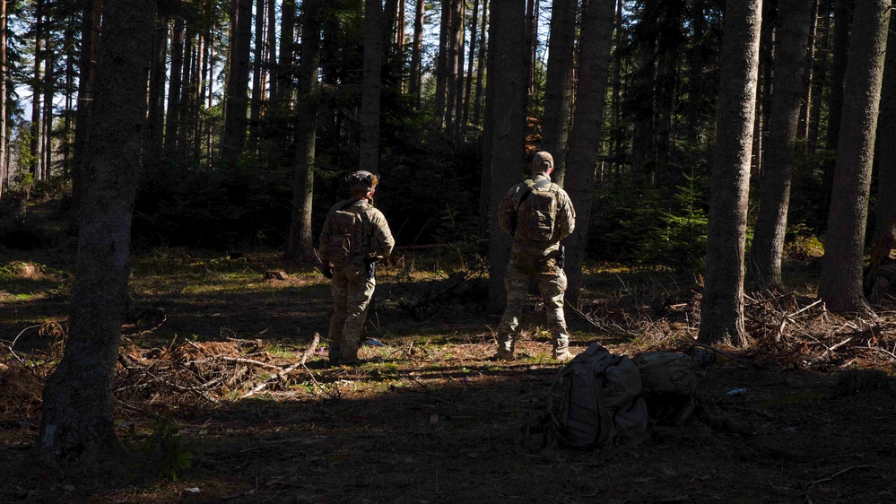 NATO Allies participate in a joint tactical combat and prolonged casualty care exercise during Trojan Footprint 24