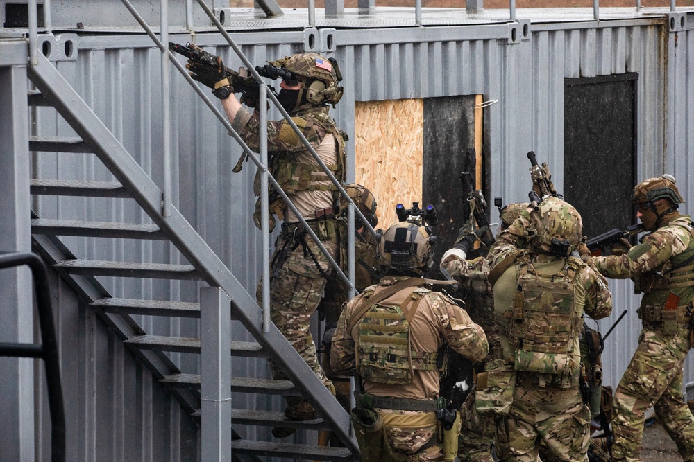 NATO Allies demonstrate interoperability during a visit from during a visit from distinguished guests during Trojan Footprint 24