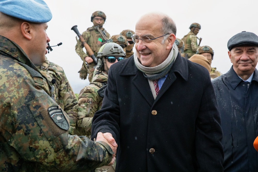 NATO Allies demonstrate interoperability during a visit from during a visit from distinguished guests during Trojan Footprint 24