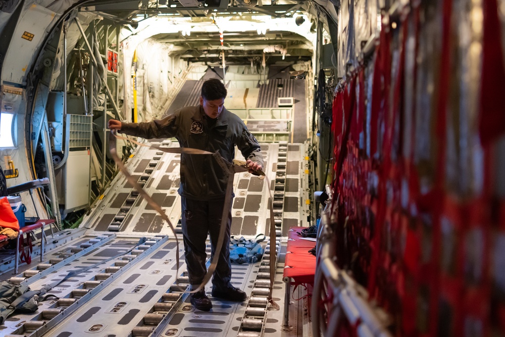 U.S. Marines with Marine Aerial Refueler Transport Squadron (VMGR) 252 conduct flight operations over Norway during Exercise Nordic Response 24