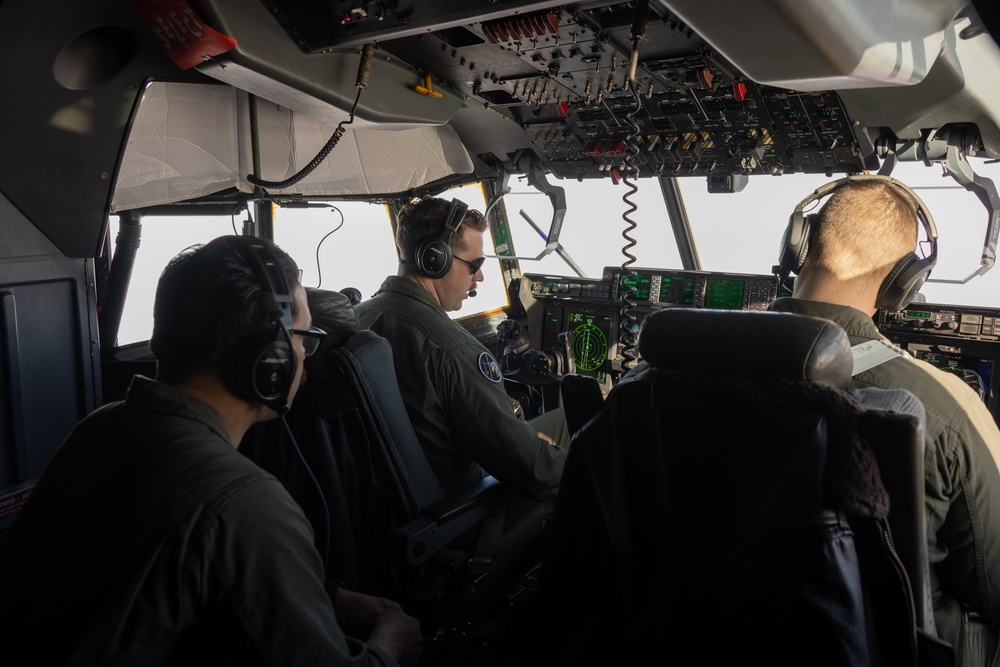 U.S. Marines with Marine Aerial Refueler Transport Squadron (VMGR) 252 conduct flight operations over Norway during Exercise Nordic Response 24