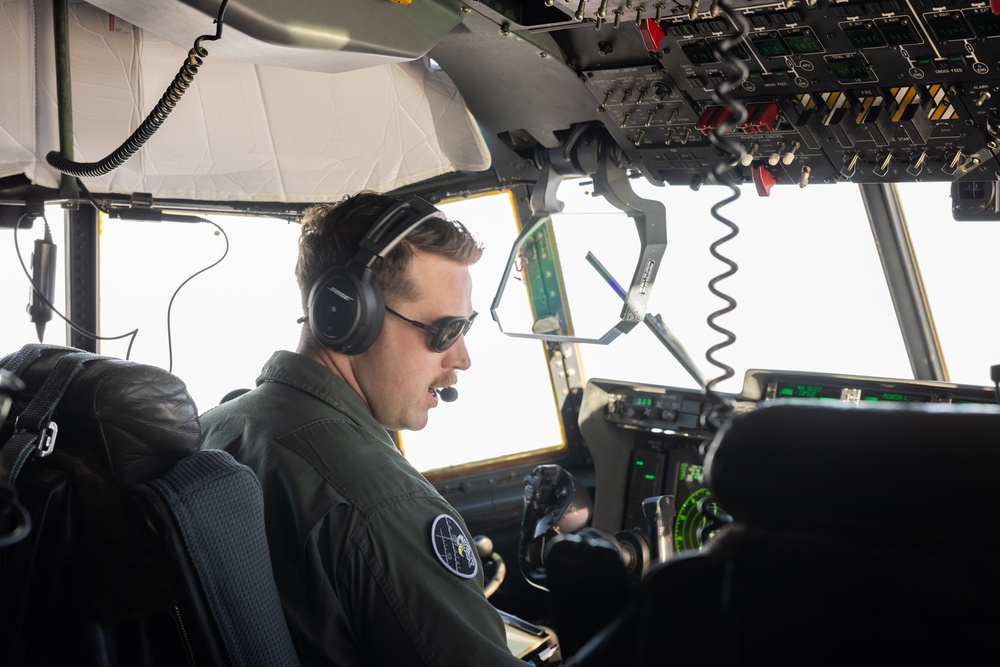 U.S. Marines with Marine Aerial Refueler Transport Squadron (VMGR) 252 conduct flight operations over Norway during Exercise Nordic Response 24