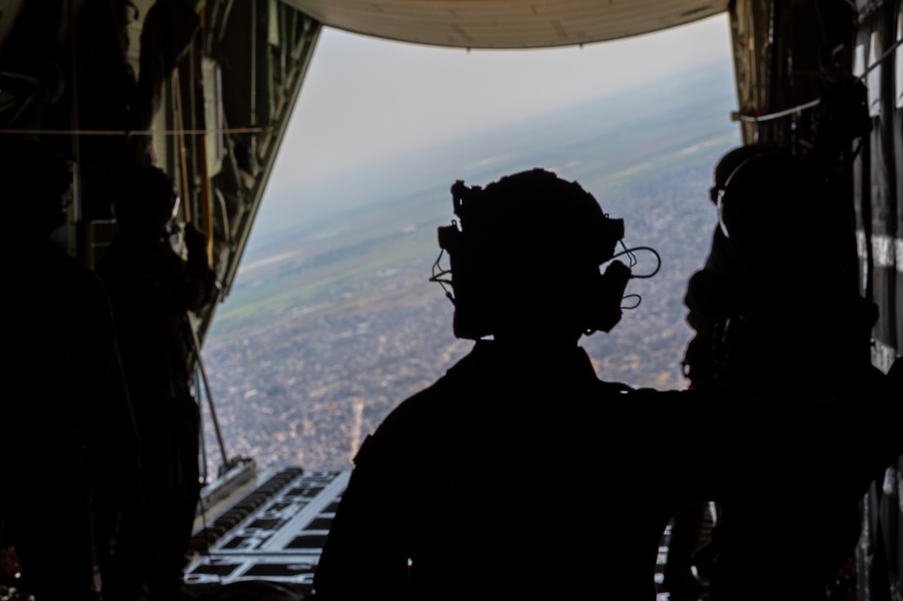 U.S. Air Force airdrops humanitarian aid to Gaza