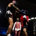 U.S. service members compete during Rumble in the Deid II boxing event