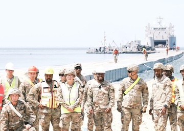 Cross-training exercise allows Soldiers to observe temporary floating pier