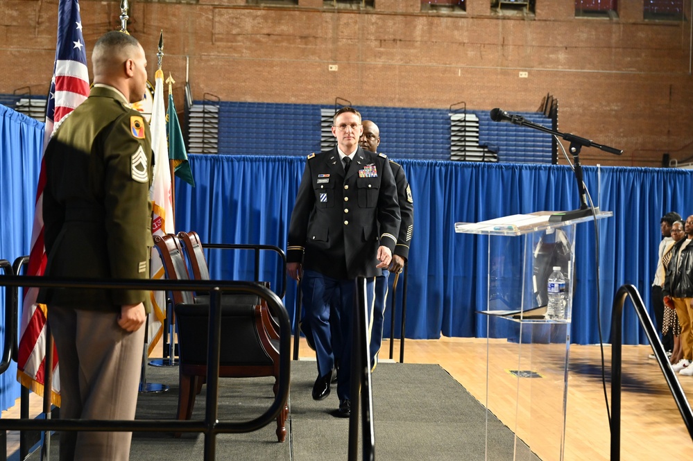 Promotion ceremony in honor of Sgt. Maj. Michael J. Bellamy