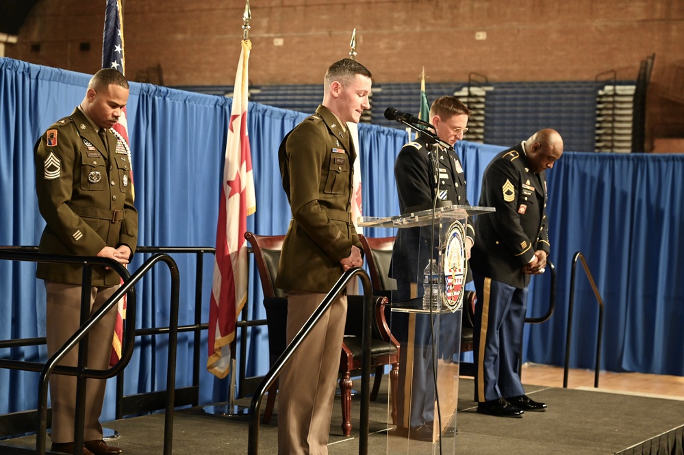 Promotion ceremony in honor of Sgt. Maj. Michael J. Bellamy