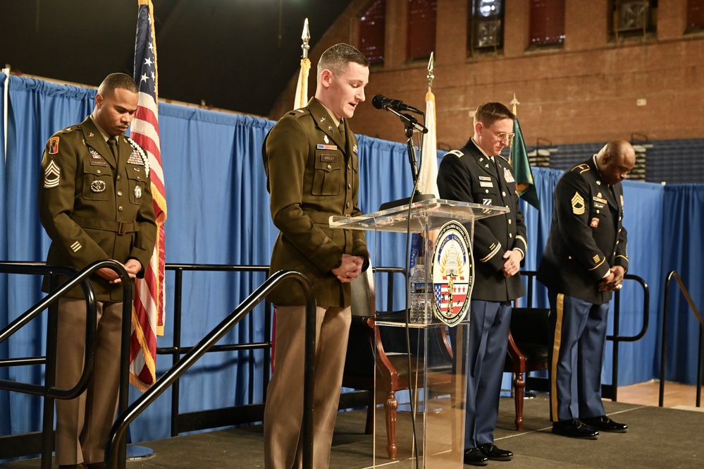 Promotion ceremony in honor of Sgt. Maj. Michael J. Bellamy