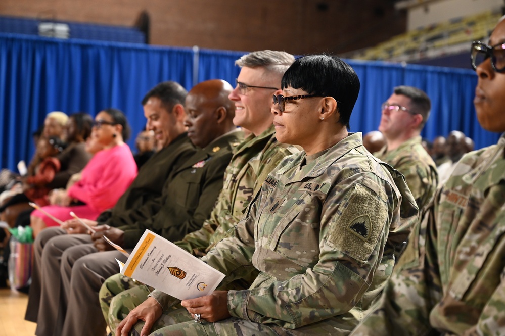 Promotion ceremony in honor of Sgt. Maj. Michael J. Bellamy