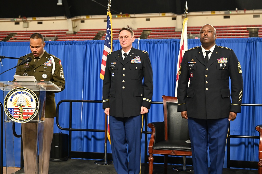 Promotion ceremony in honor of Sgt. Maj. Michael J. Bellamy