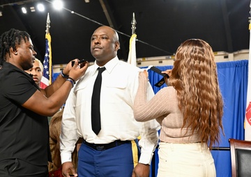 Promotion ceremony in honor of Sgt. Maj. Michael J. Bellamy