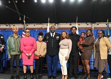 Promotion ceremony in honor of Sgt. Maj. Michael J. Bellamy