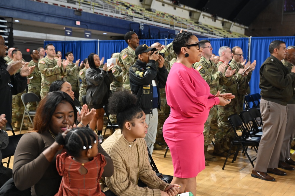 Promotion ceremony in honor of Sgt. Maj. Michael J. Bellamy