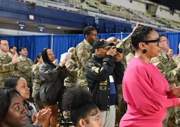 Promotion ceremony in honor of Sgt. Maj. Michael J. Bellamy