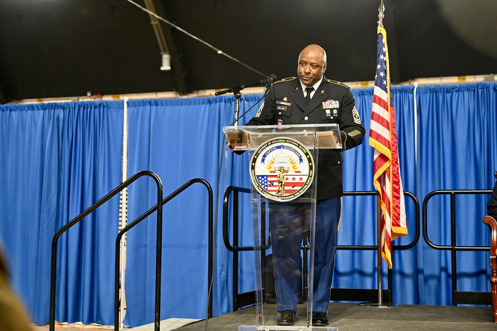 Promotion ceremony in honor of Sgt. Maj. Michael J. Bellamy