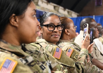 Promotion ceremony in honor of Sgt. Maj. Michael J. Bellamy