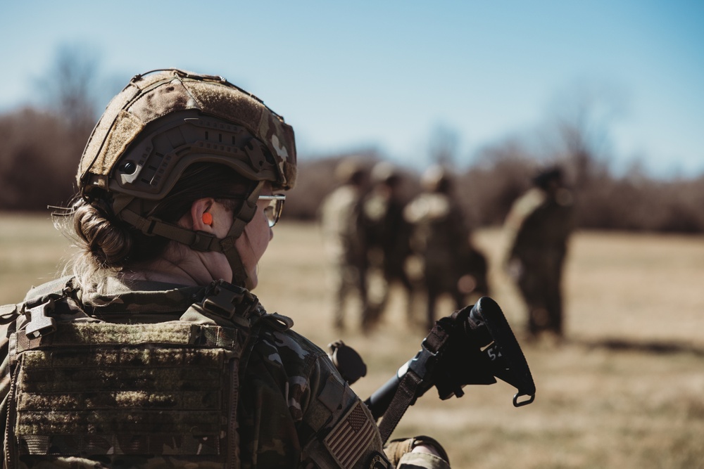 The 139th Security Forces Squadron engage in battle drills