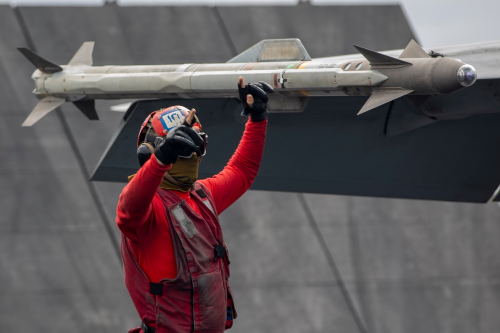 USS Dwight D. Eisenhower Conducts Flight Operations in the Red Sea