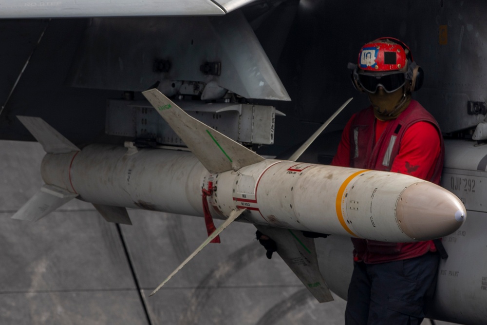 USS Dwight D. Eisenhower Conducts Flight Operations in the Red Sea