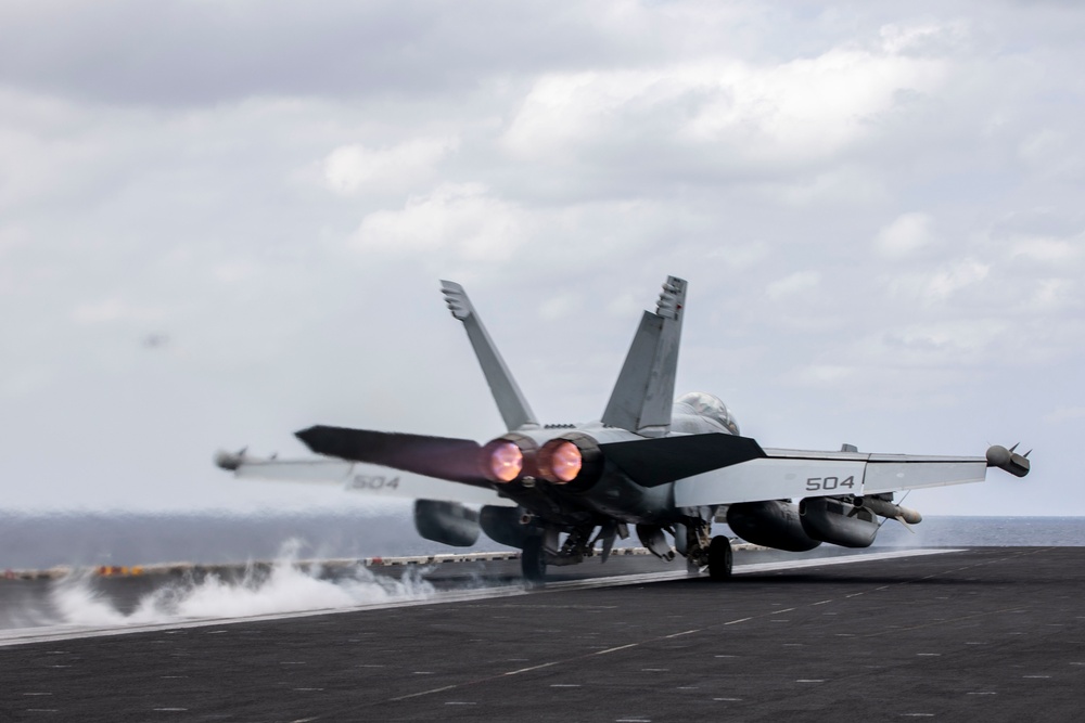 USS Dwight D. Eisenhower Conducts Flight Operations in the Red Sea