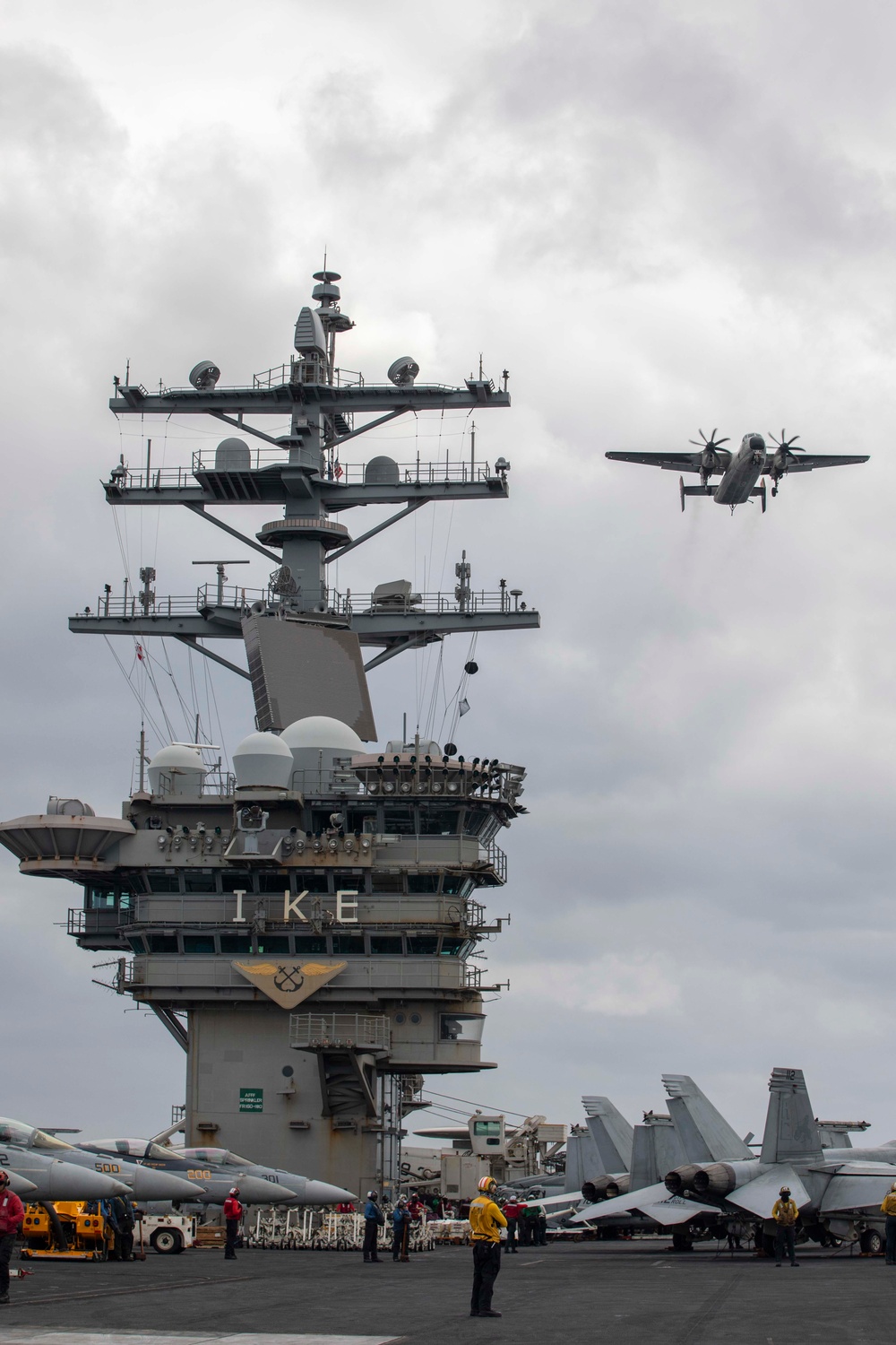 USS Dwight D. Eisenhower Conducts Flight Operations in the Red Sea