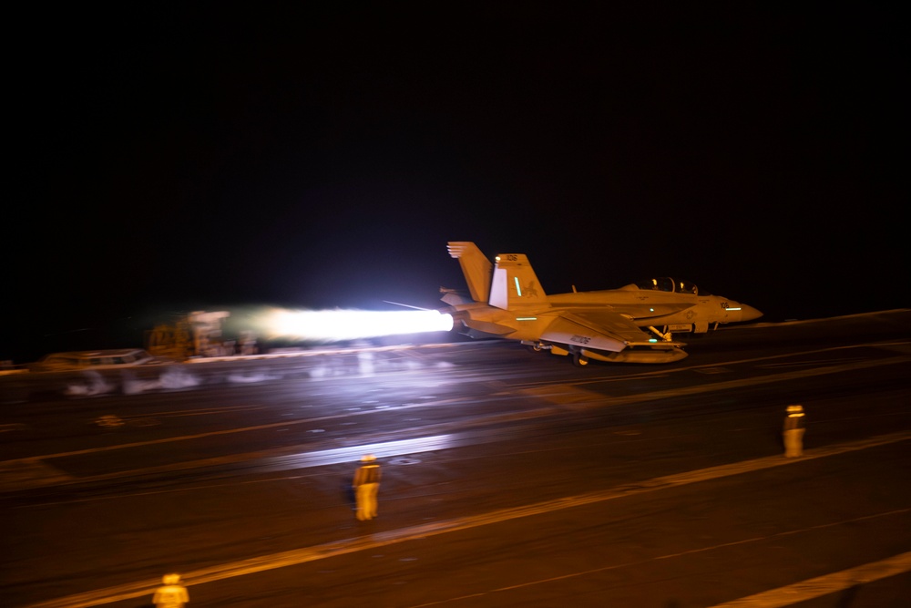 USS Dwight. D. Eisenhower Conducts Flight Operations