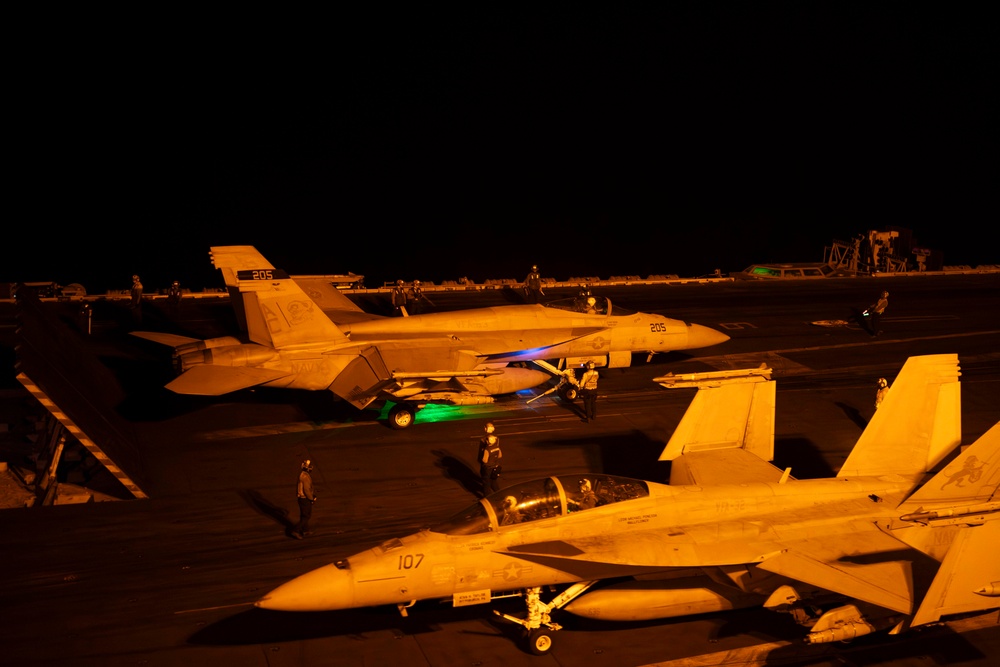 USS Dwight. D. Eisenhower Conducts Flight Operations