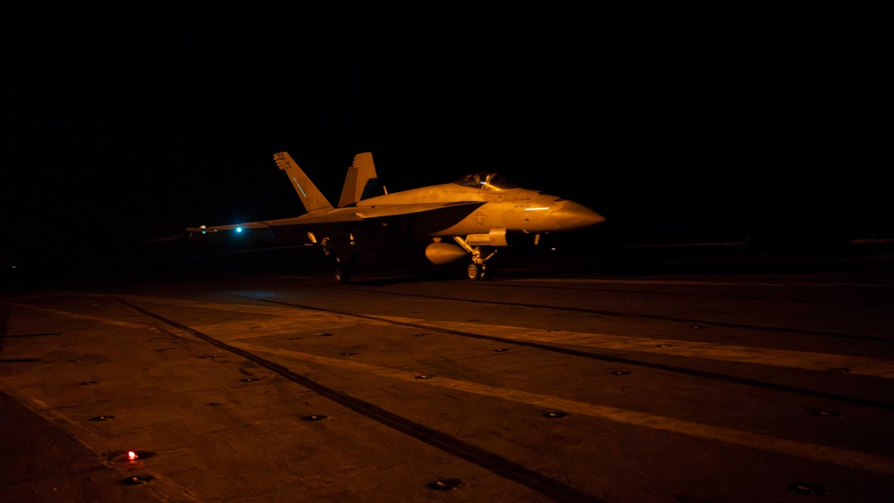 USS Dwight. D. Eisenhower Conducts Flight Operations