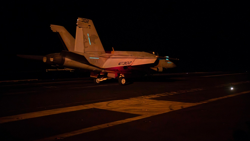 USS Dwight. D. Eisenhower Conducts Flight Operations