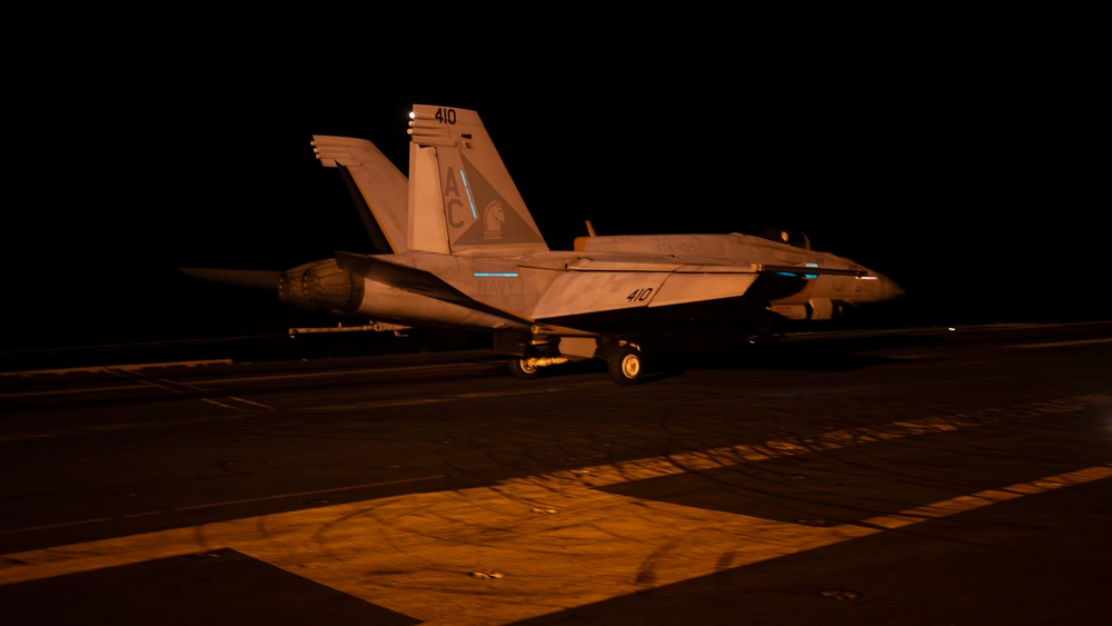 USS Dwight. D. Eisenhower Conducts Flight Operations