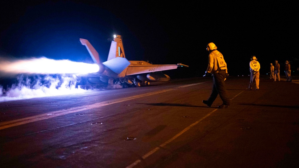 USS Dwight. D. Eisenhower Conducts Flight Operations