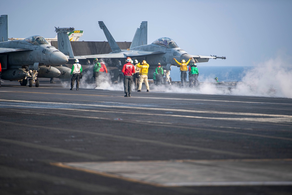 USS Dwight D. Eisenhower Conducts Flight Operations