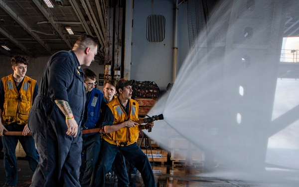 USS Dwight D. Eisenhower Conduct Routine Operations in the Red Sea