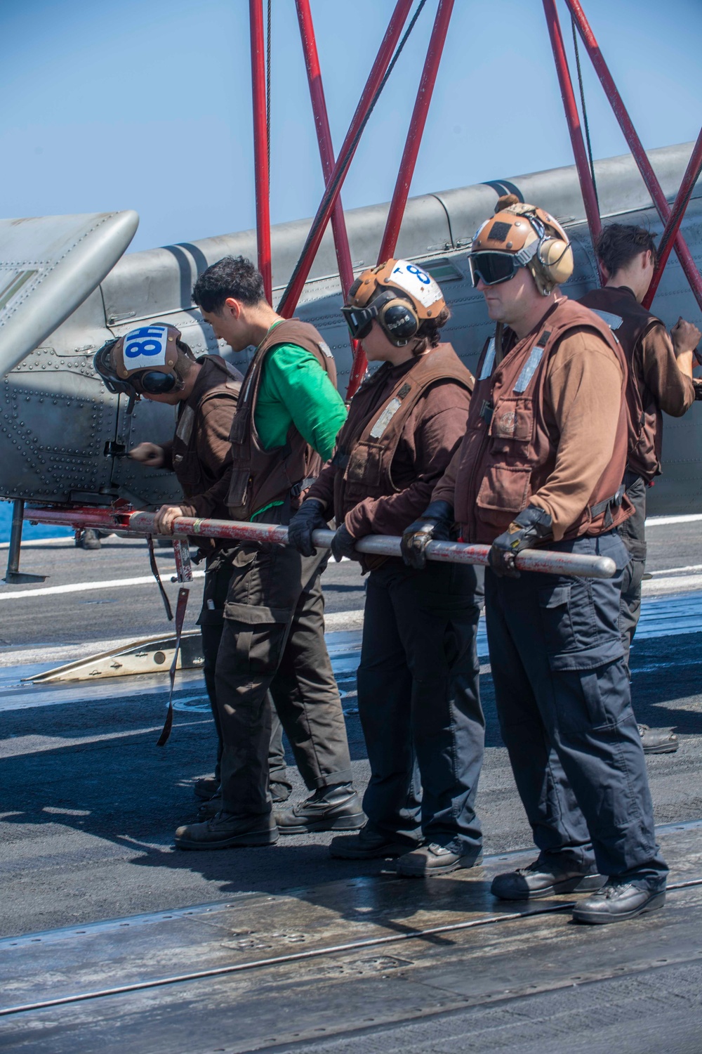 USS Dwight D. Eisenhower Conduct Routine Operations in the Red Sea